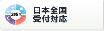 24時間365日 日本全国受付対